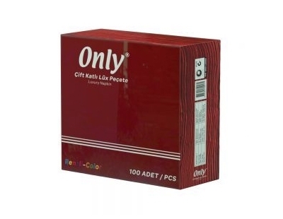 Only Color 40x40 Kenar Bordürlü Lüx Peçete